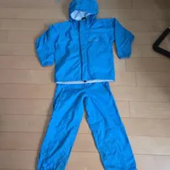 モンベル　レインウェア上下　120㎝ ターコイズブルー