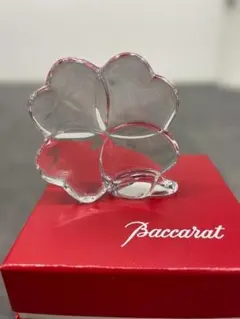 Baccarat　バカラ　置物　クローバー型置物　美品 匿名配送】Baccaratバカラ置物 四つ葉のクローバー - メルカリ