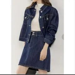 デニムジャケットとスカートのセットアップ SALE