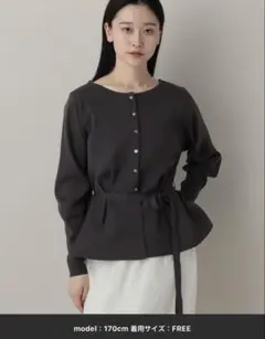 み*き様 A part by ペプラムニットカーディガン 新品タグ付き 完売品