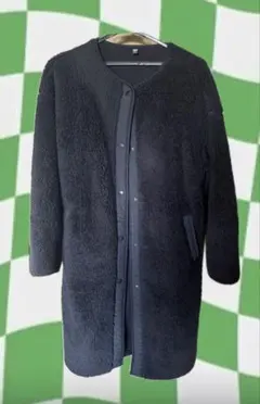 UNIQLOボアジャケット 黒 ロング丈