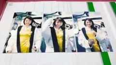 榎木らん 写真 はがきサイズ 3枚 レースクイーン アイドル タレント