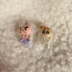 クレヨンしんちゃん つまんでつなげてマスコット パステルカラー　2個セット