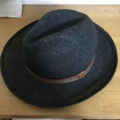 帽子　中折れハット　黒