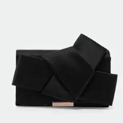TED BAKER ショルダーバッグ　黒　リボン