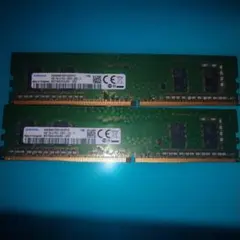 Samsung 4GB DDR4メモリ 2枚組 PC4-2400T　動作確認済み
