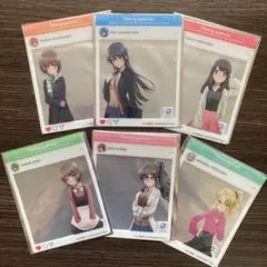 青春ブタ野郎シリーズ　SNS風クリアスナップ(ブラインド)全6種コンプセット