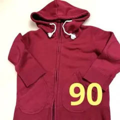 COMME CA ISM パーカー レッド 90cm