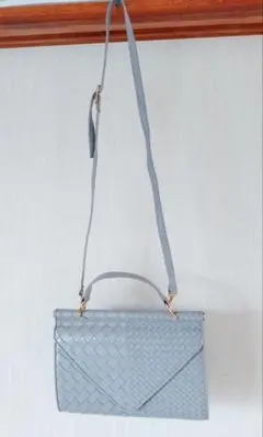 ARUKAN 本革グレーのショルダーバック