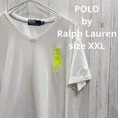 ラルフローレン VネックTシャツ XXL ビッグポニー