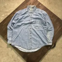 7BS3【L.L.Bean】90’s カナダ製　デニムシャツ　古着used