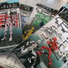 5体セット】戦闘フィギュア 5色 セリア バトルフィギュア ポージング