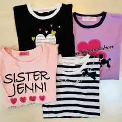 子ども 女の子 半袖 Tシャツ トップス 4枚セット まとめ売り 130cm