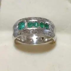 K18 ゴールド リング 指輪 エメラルド 約0.14ct 透かし彫り 8号 - メルカリ