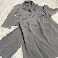 【美品】インディヴィスーツ　 ジャケット パンツ スカート 3点　背抜き　M