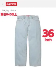 パンツ supreme baggy jeans Washed Indigo 25FW Supreme Baggy Jean (FW25) - $168
