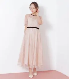 JILL by JILL STUART ベロアリボンシアーワンピース