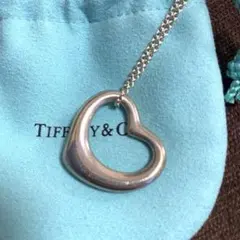 【美品】Tiffany & Co. オープンハート(2.7×3㌢)