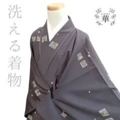 み*り様 裄68.5 ゆったり 正絹 絽小紋 飛び柄 破れ雪輪 - メルカリ