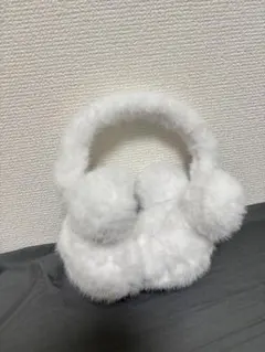 ディズニー イヤーマフ　ミッキー　ホワイト　耳当て 白