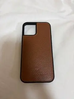 ハナトラ　hanatora ブラウンレザー iPhone12/12pro ケース