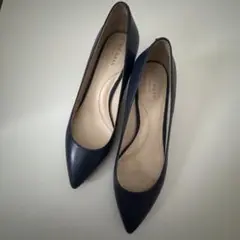 【COLE HAAN】 防水仕様パンプス（サイズ8） ネイビー
