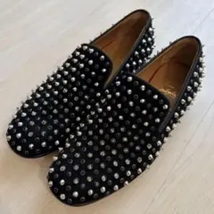 Christian Louboutin スタッズサンダル ブラック EU40.5 - メルカリ