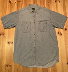 Wrangler!半袖レーヨン混デニムシャツ!メイドインジャパン!サイズL!のサムネイル