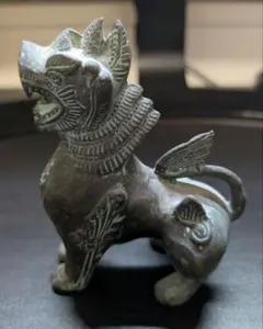 青銅製 古代騎馬像 置物 - メルカリ