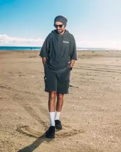 Charbon スウェット半袖パーカー シャルボン ランニング