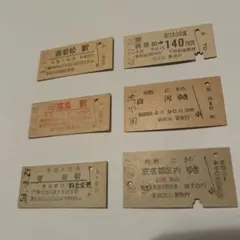 国鉄 硬券乗車券 入場券 JR 廃品 鉄道 레트로 切符