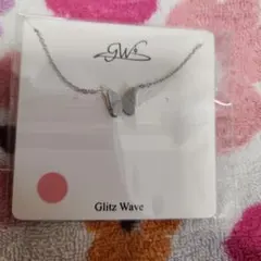 Glitz Wave バタフライ ネックレス シルバーのサムネイル