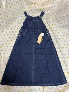 新品 サマンサモスモス デニムジャンパースカート フリーサイズ ネイビー