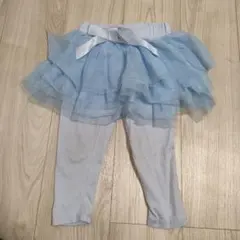 水色チュチュスカート付きレギンス100