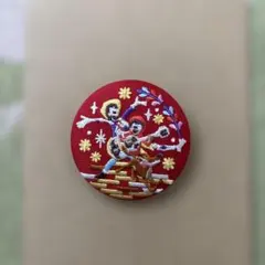 ディズニー刺繍缶バッジ　リメンバーミー