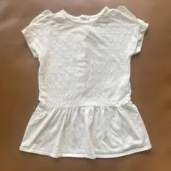 【美品】 Chloe クロエ 2歳 ワンピース 90cm 白 ピンク 半袖のサムネイル