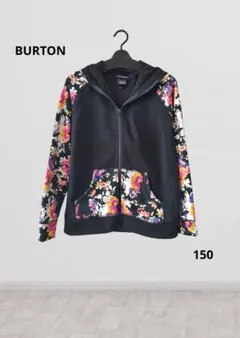 【BURTON】スノーボード 花柄 パーカー 150cm