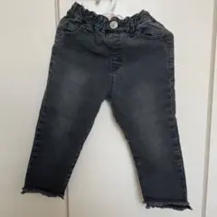 【裾が可愛い】après les cours 黒デニム　100【良品】
