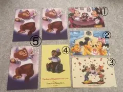 【Disney】レトロ ポストカード ミッキー&ミニー ダッフィー