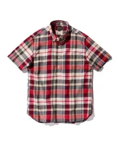 BEAMS PLUS インド マドラスチェック プルオーバー 半袖 シャツ Sのサムネイル
