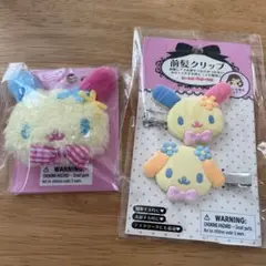 ウサハナ　前髪クリップ　フェイス形クリップ