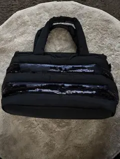 ROOTOTE ブラックパディングトートバッグ　マザーバックにも