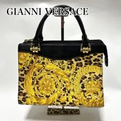 GIANNI VERSACE ジャンニヴェルサーチェ 太陽神 ハンドバッグ 総柄