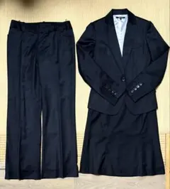 【美品】NORD SUD パンツスーツ＋スカート付 3点セット通勤 冠婚葬祭