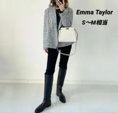 Emma Taylor ダブルテーラードジャケット ツイード 36