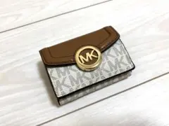 Michael Kors 三つ折り財布 ベージュ/ブラウン