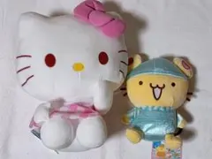 ハローキティ＆ポムポムプリン ぬいぐるみセット ぽよよんえあぽ〜と スコーン