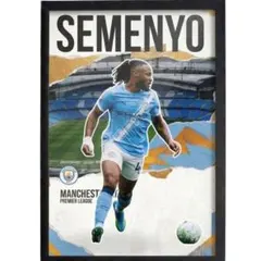 即日発送 Semenyo シティ A4 額装ポスター