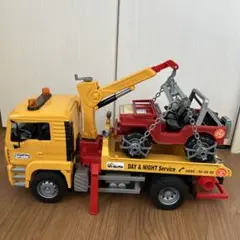 おもちゃ　BRUDER レッカークレーン&クロスカントリー