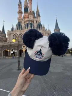 ミッキーマウス耳付きファンキャップ